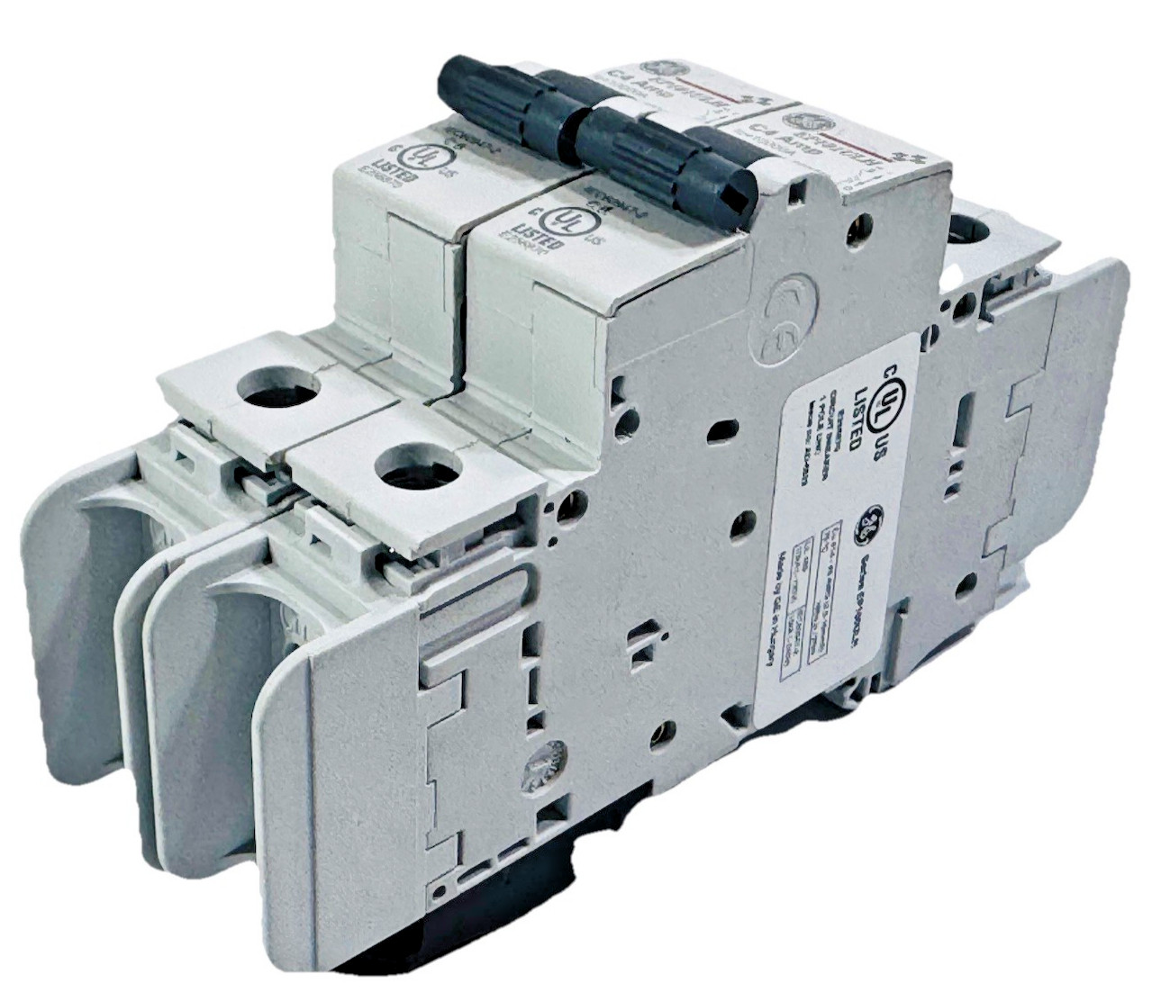 Lot of 2 ea GE EP101ULHC4 / 690269 E256870 4 Amp Mini Circuit Breaker 1 Pole 120