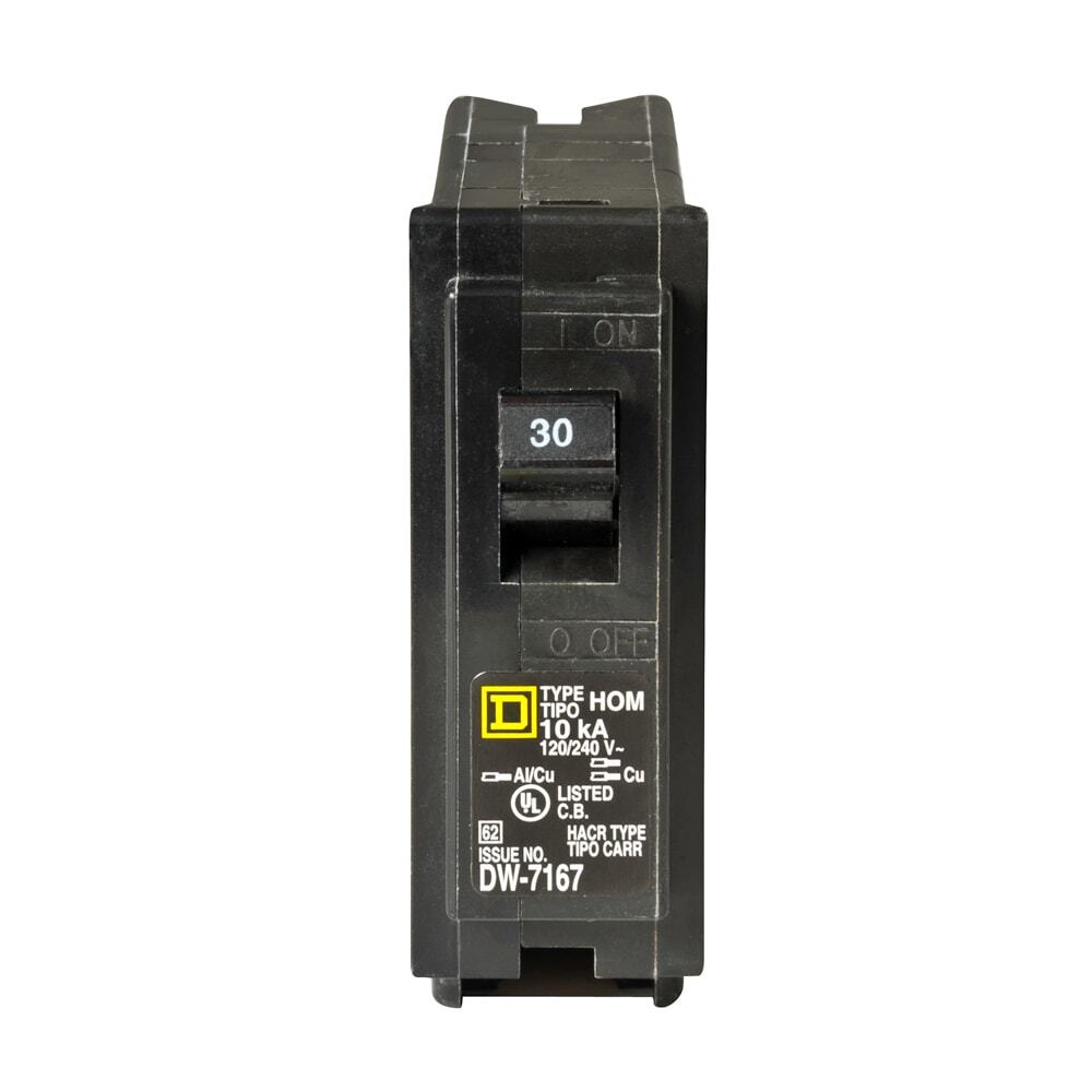 (LOT OF 2) Square D Homeline 30-amp 1-Pole Standard Trip Circuit Breaker
