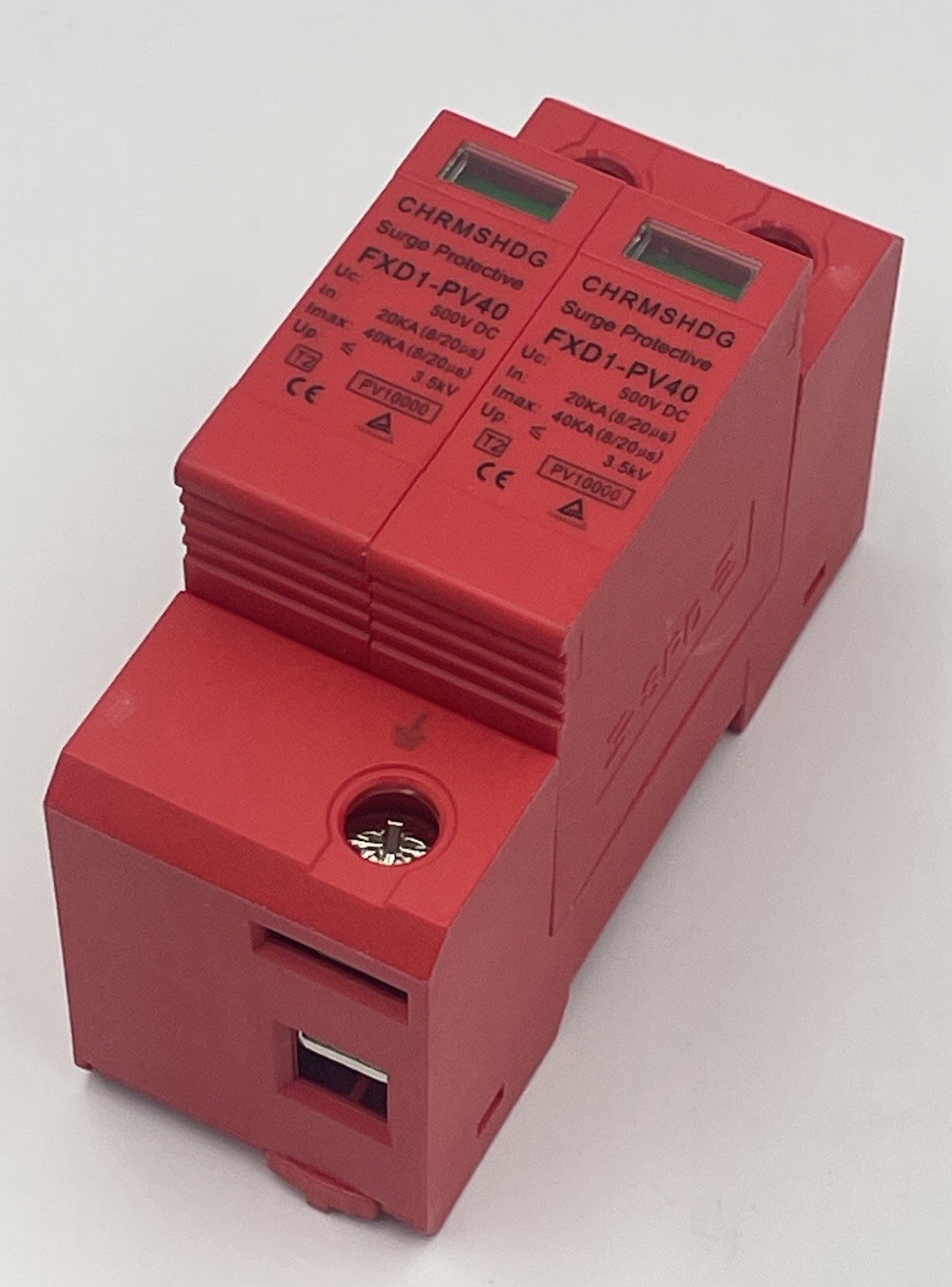 Unbranded DC Surge Protector Red 500VDC FXD1-PV40 **NEW** No Box