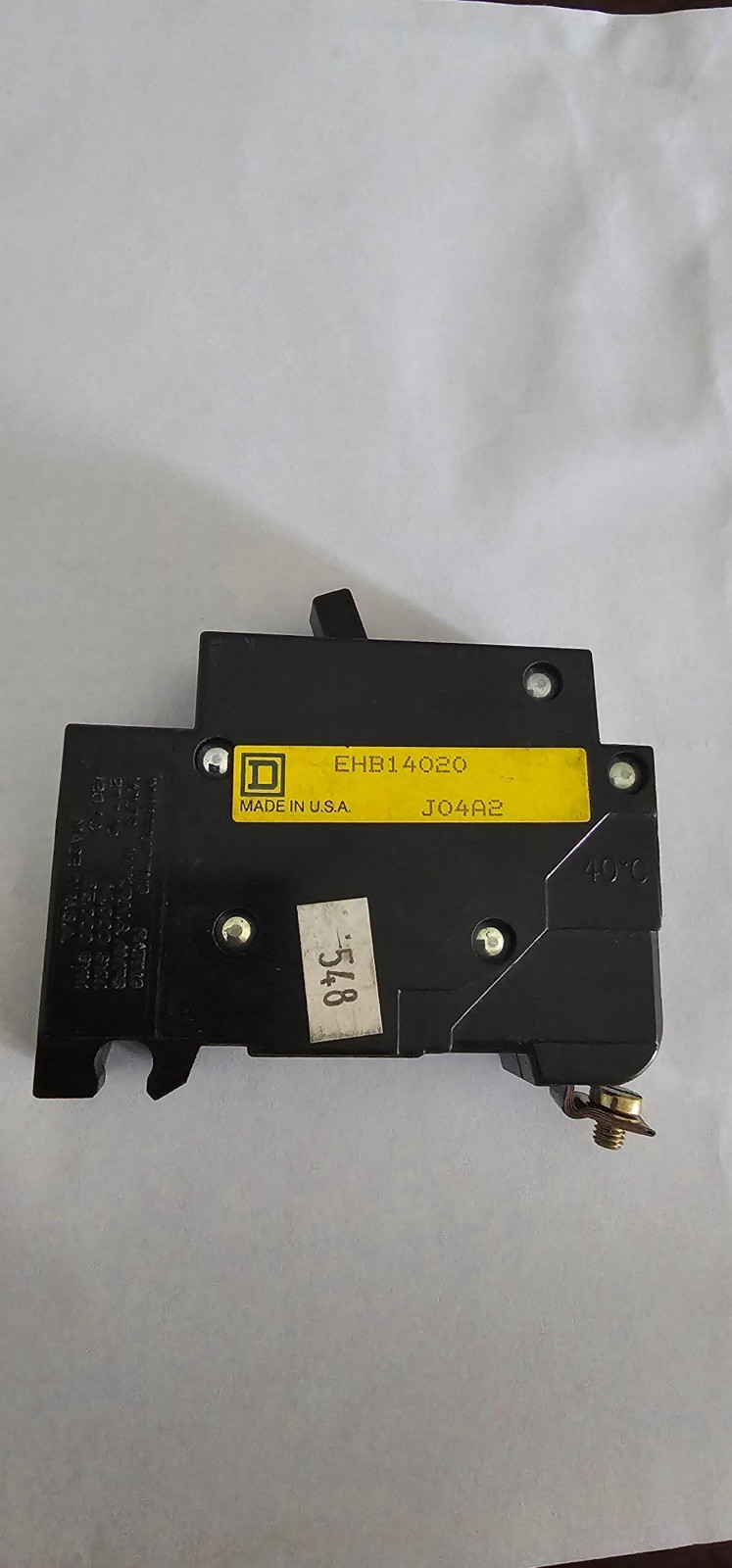 Square D EHB14020 20A Circuit Breaker @ 277 VAC Type EHB4 1 Pole 20 Amp