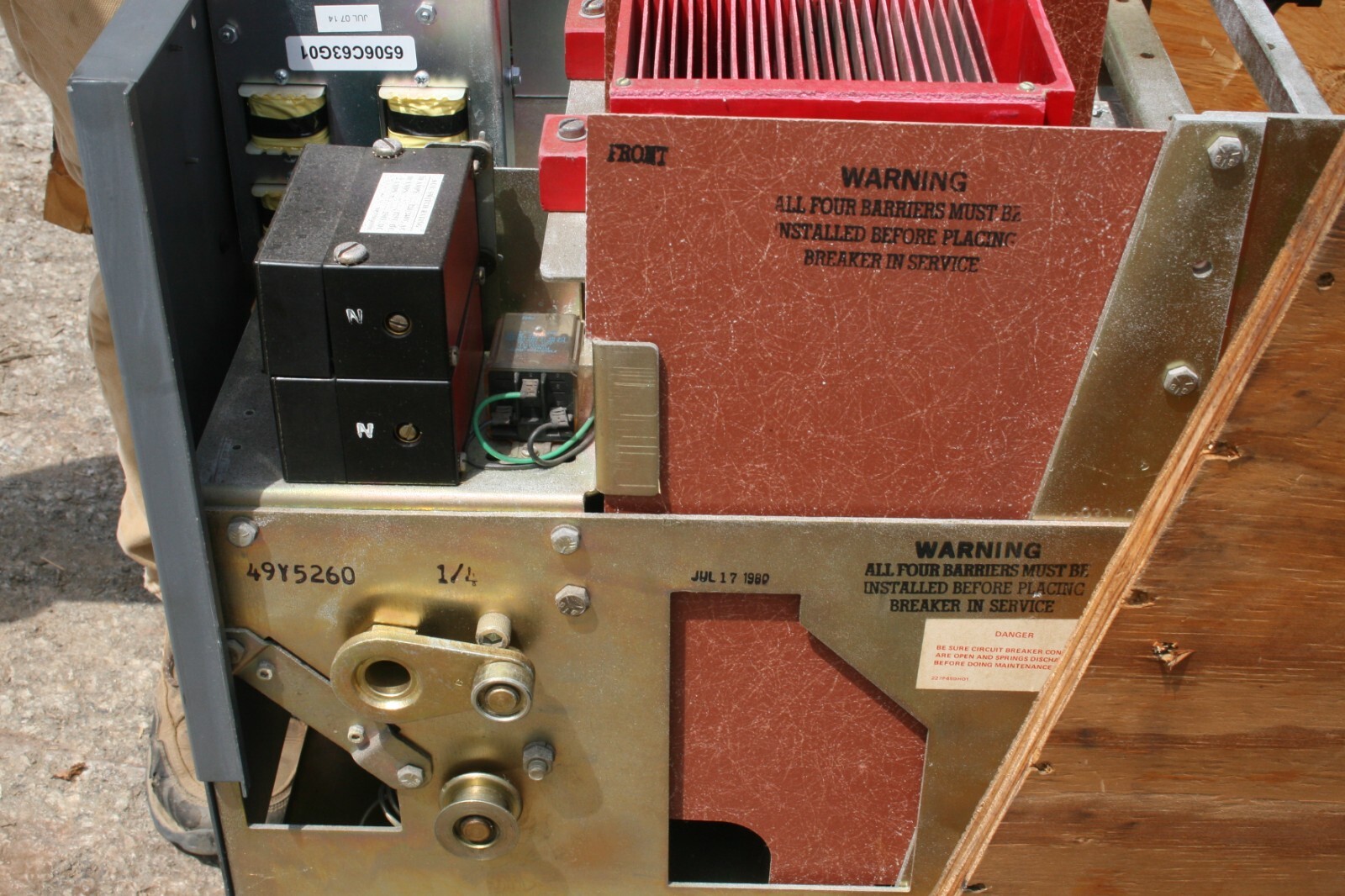 Westinghouse Low-Voltage AC Power Circuit Breaker DS-416 1600 Amp.Frame 60Hz