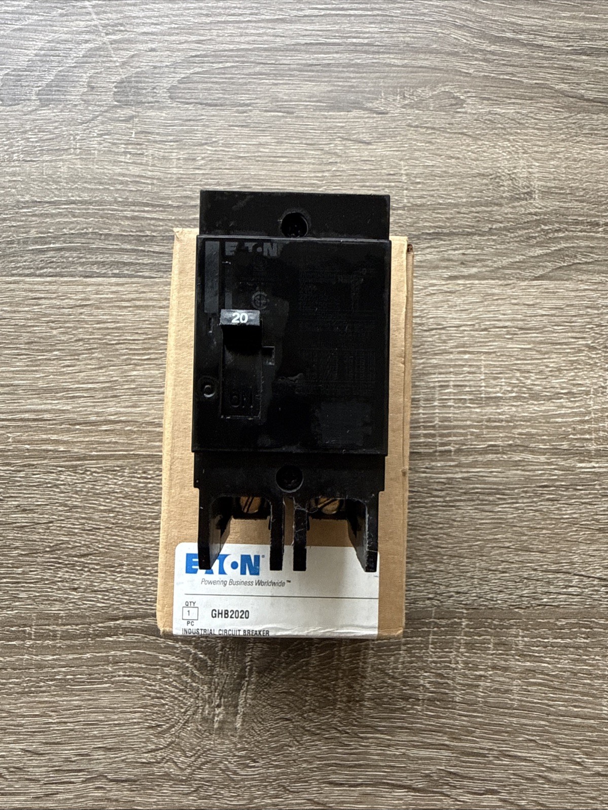 Eaton GHB2020 2 Pole 20 Amp 277/480v Industrial Circuit Breaker