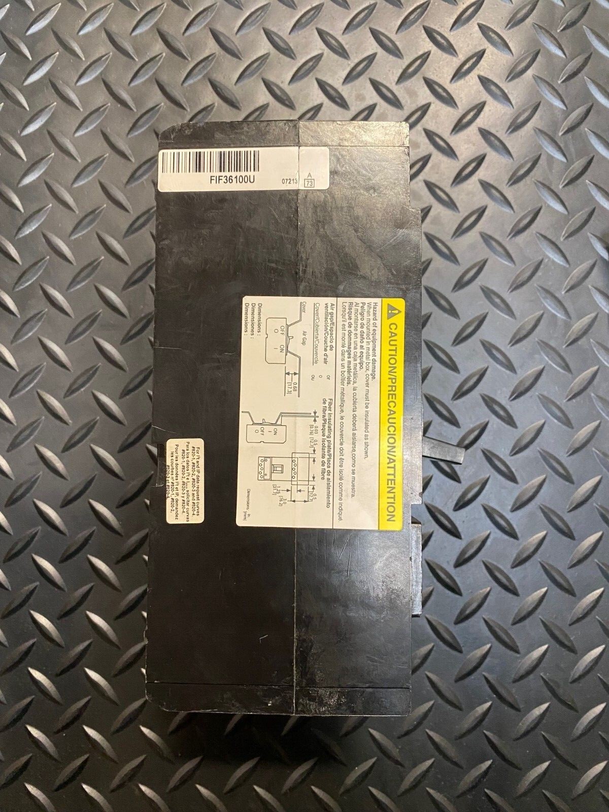 SQUARE D FIL36100 SQD 100A 200K CURRENT LIMITING BREAKER