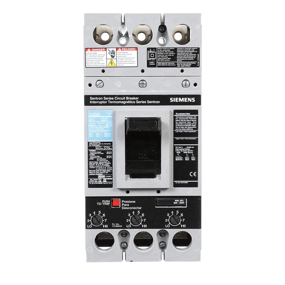FXD63B250 – Siemens – Molded Case Circuit Breaker