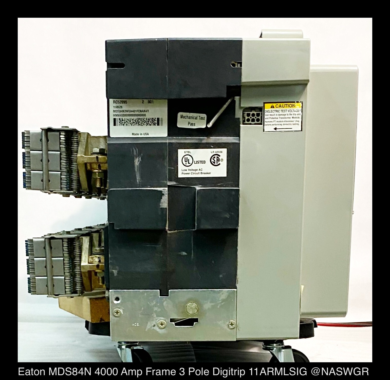 Eaton Magnum DS MDS84N Breaker (E/O,D/O) ~ 4000 Amp – Tested/1Yr Warranty