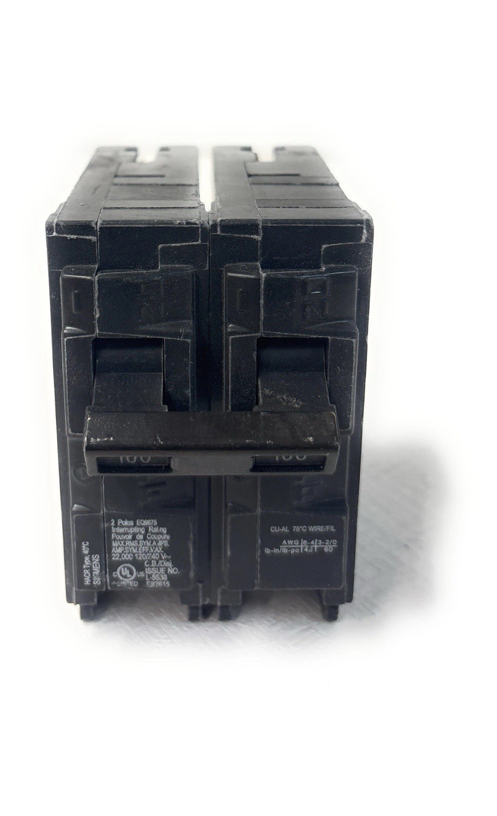 Siemens EQ9675 100A Tandem Circuit Breaker 120/240V Double Pole