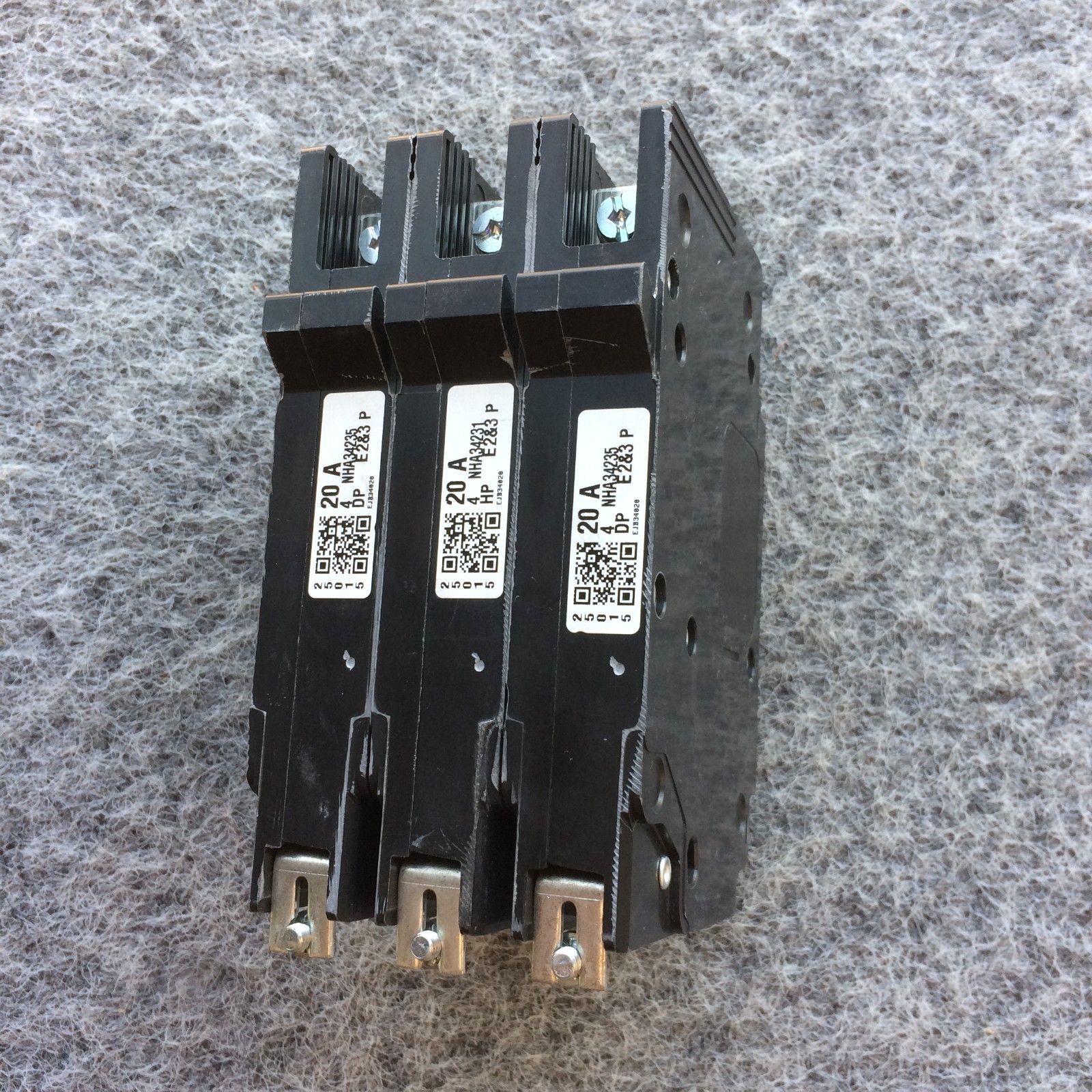Schneider Electric Square D EJB34020 Mini Circuit Breaker 20A 3 Pole 480Y/277VAC