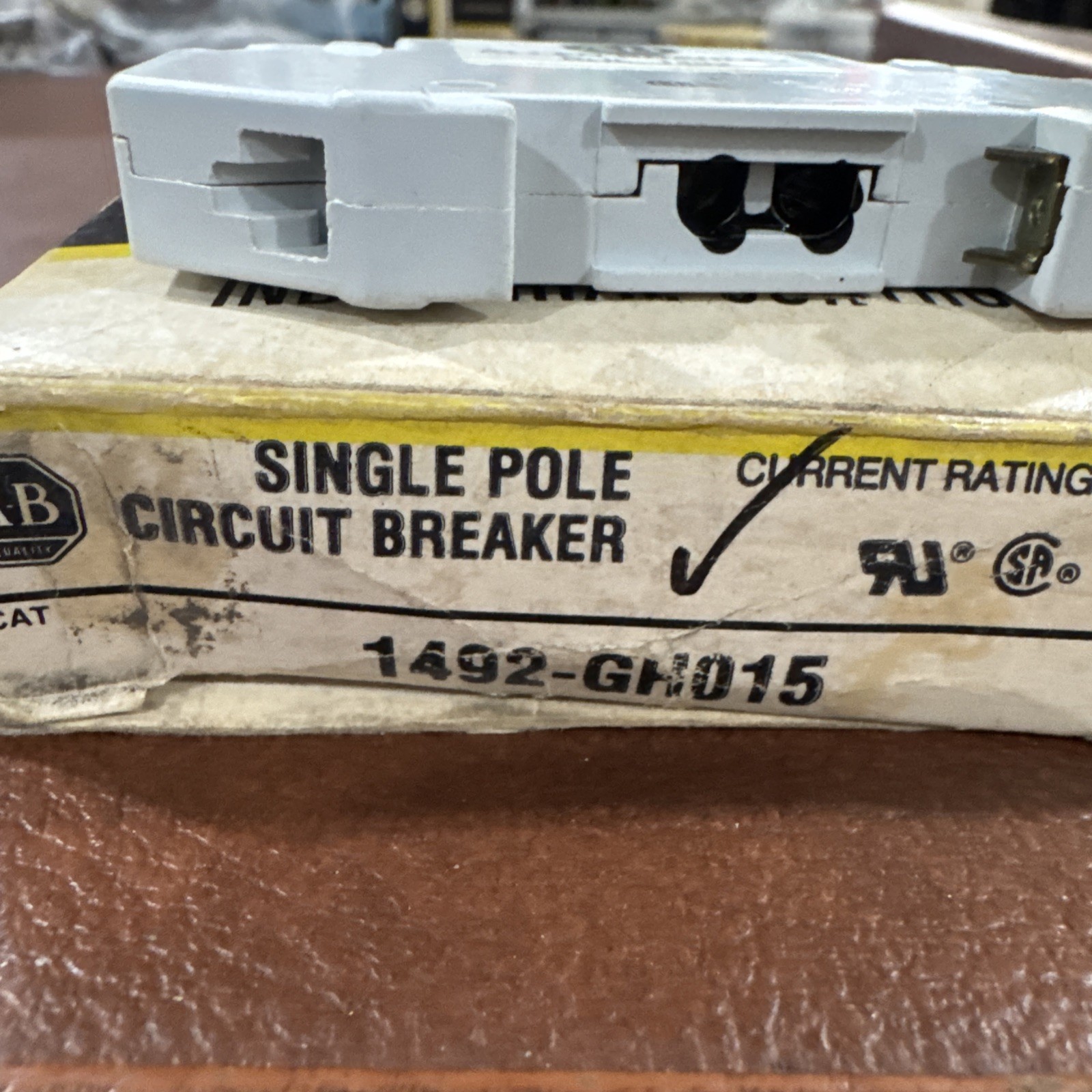 Lot of 3 Allen Bradley Single Pole Circuit Breaker 1492 GH015 GH100 GH150