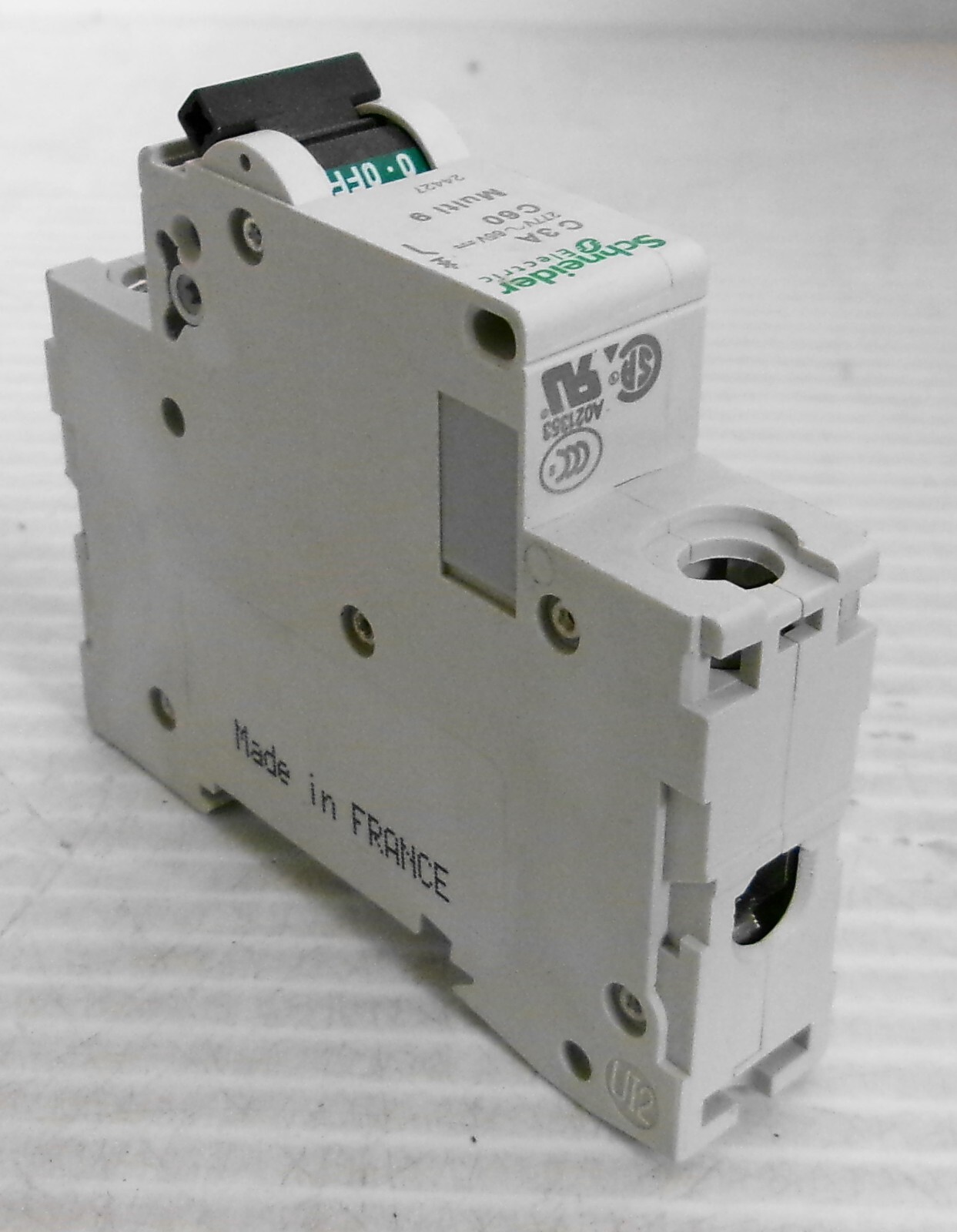 Schneider Electric 24427 C60 Miniature Supplementary Protector 3A 277VAC 65VDC