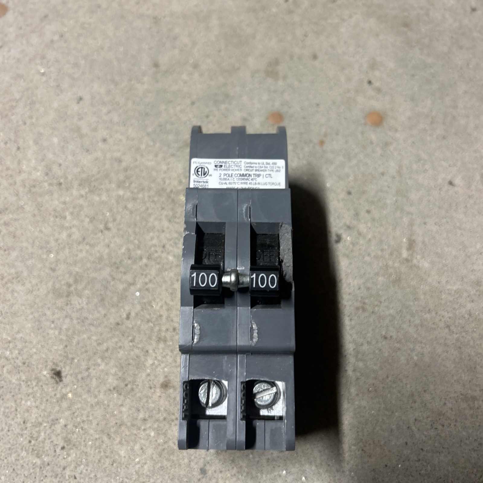 Connecticut Electric Trip VPKUBIZ2100-1 Circuit Breaker