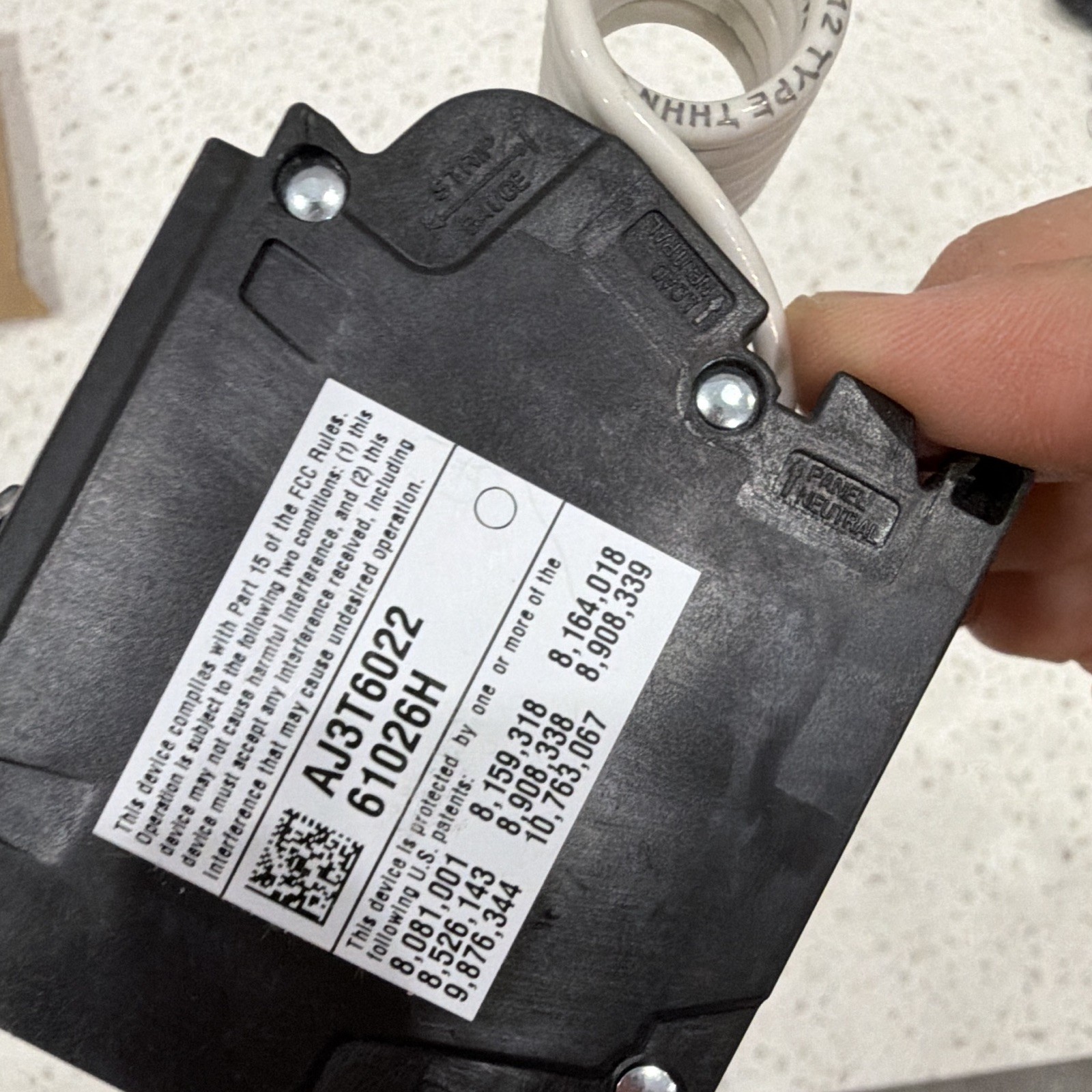 Siemens QF120A 20A 1-Pole 120VAC GFCI Self-Test Circuit Breaker
