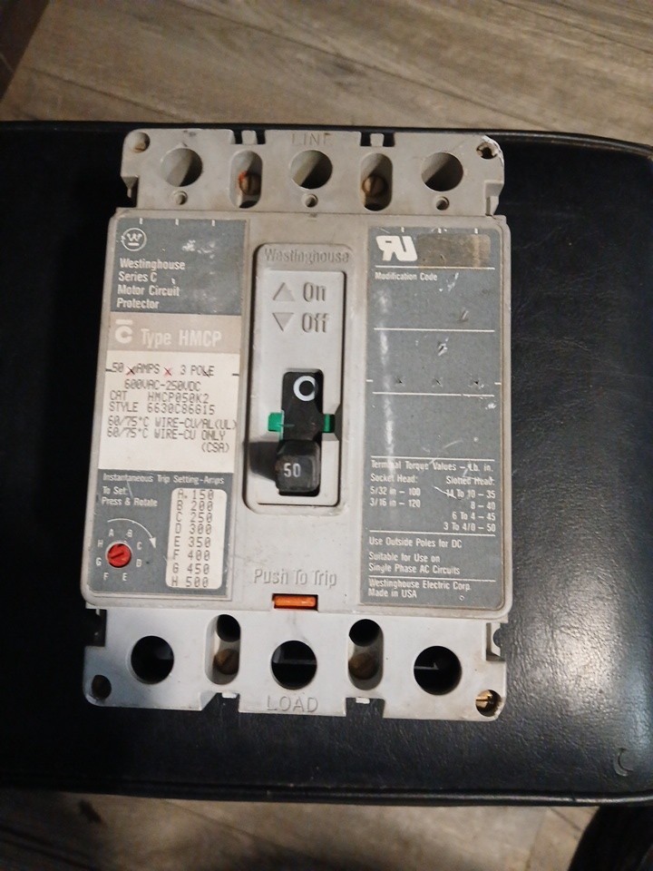 150 Amp 3 Pole Motor Circuit Protector