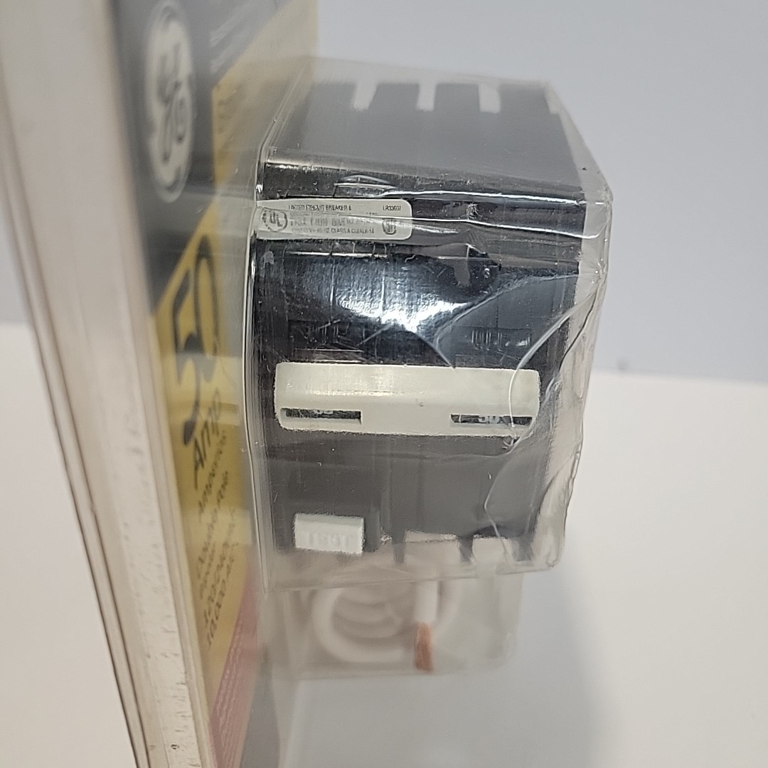 GE 50 Amp Bipolar Double Pole Ground Circuit Fault Interrupter Breaker Self-Test