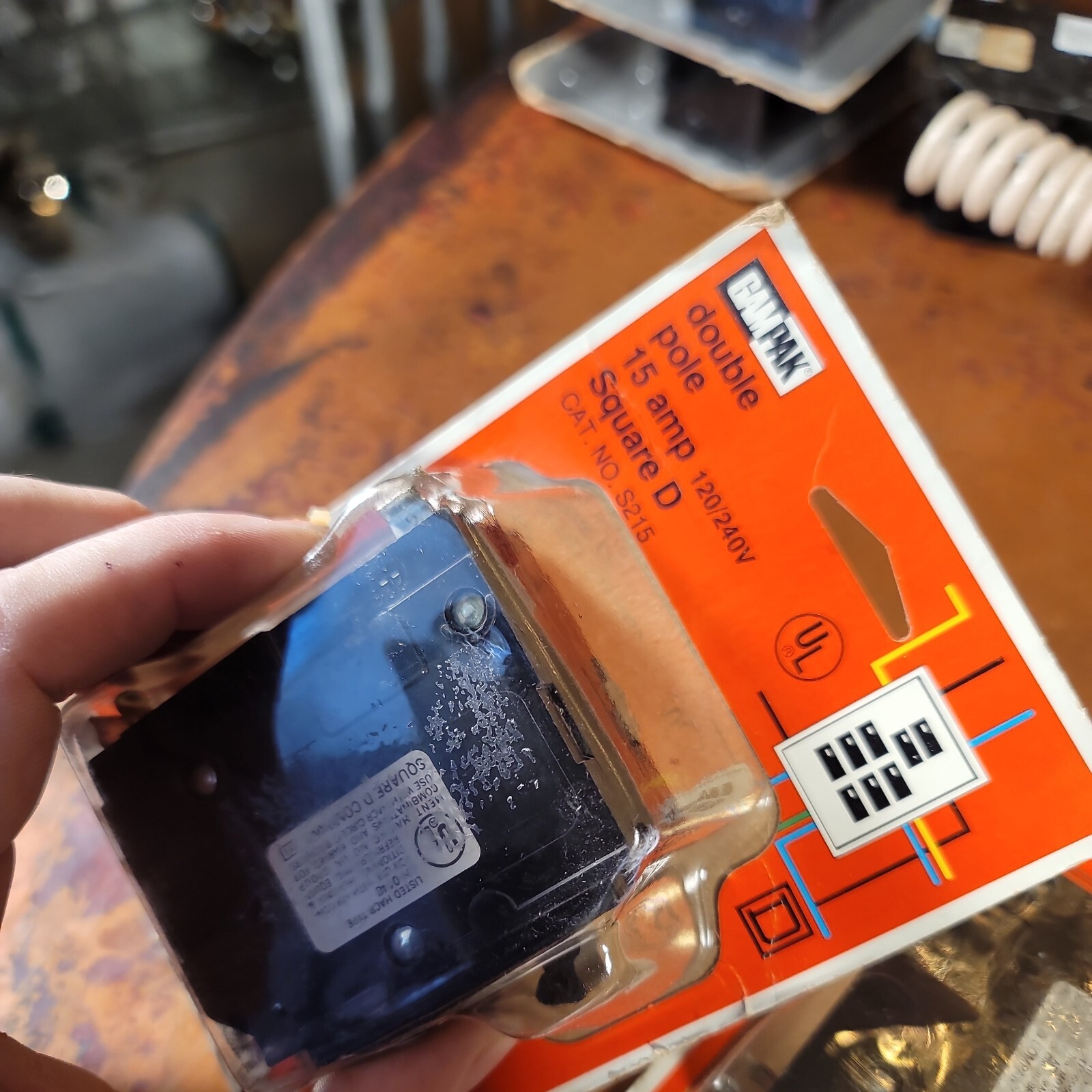Set of 3 Square D Circuit Breaker QO215 VAC 15 Amp Double Pole New in Packaging