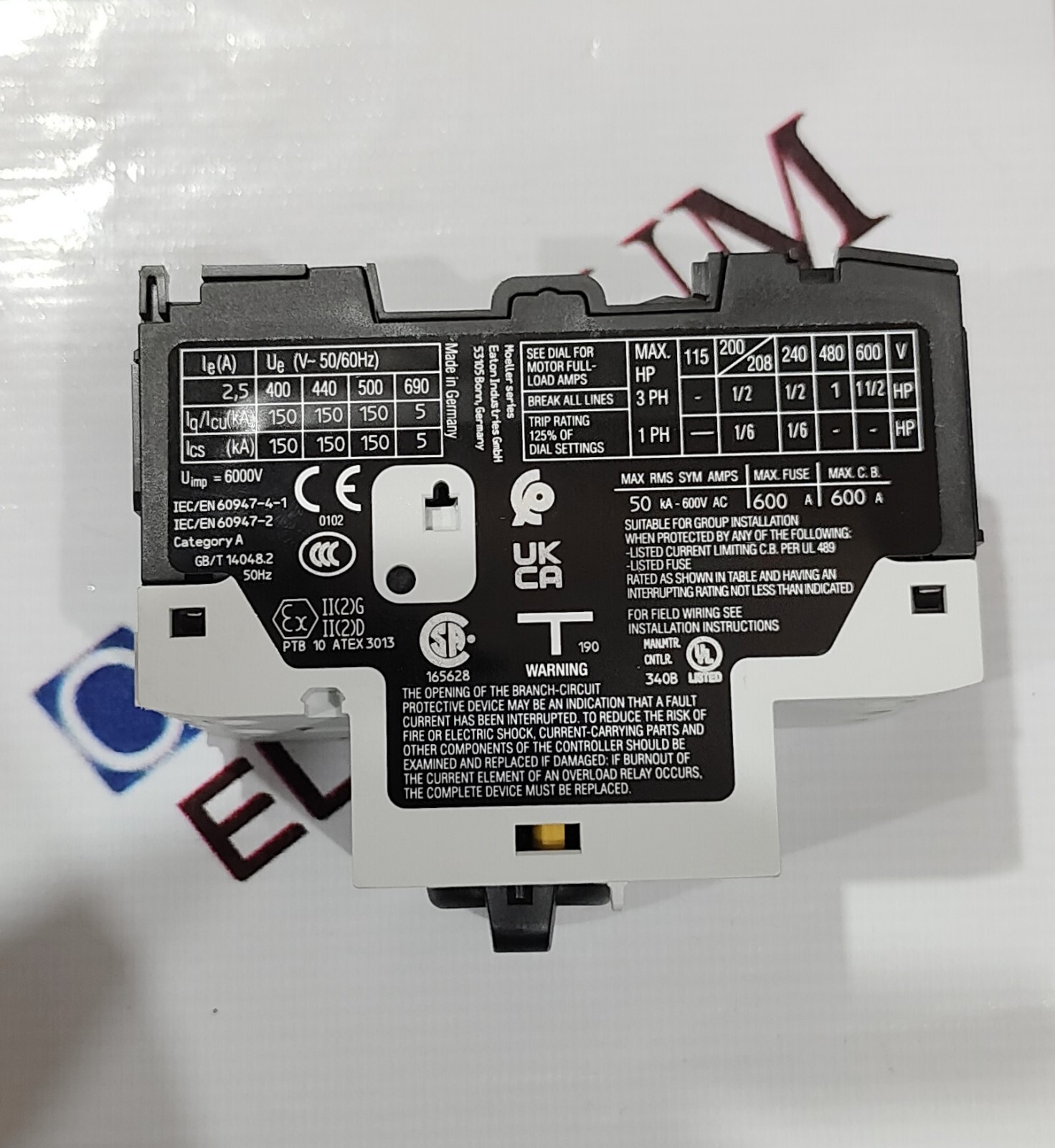 EATON PKZM0-2.5 MOTOR PROTECTION CIRCUIT BREAKER RANGE 1.6-2.5AMP FAST SHIPPING