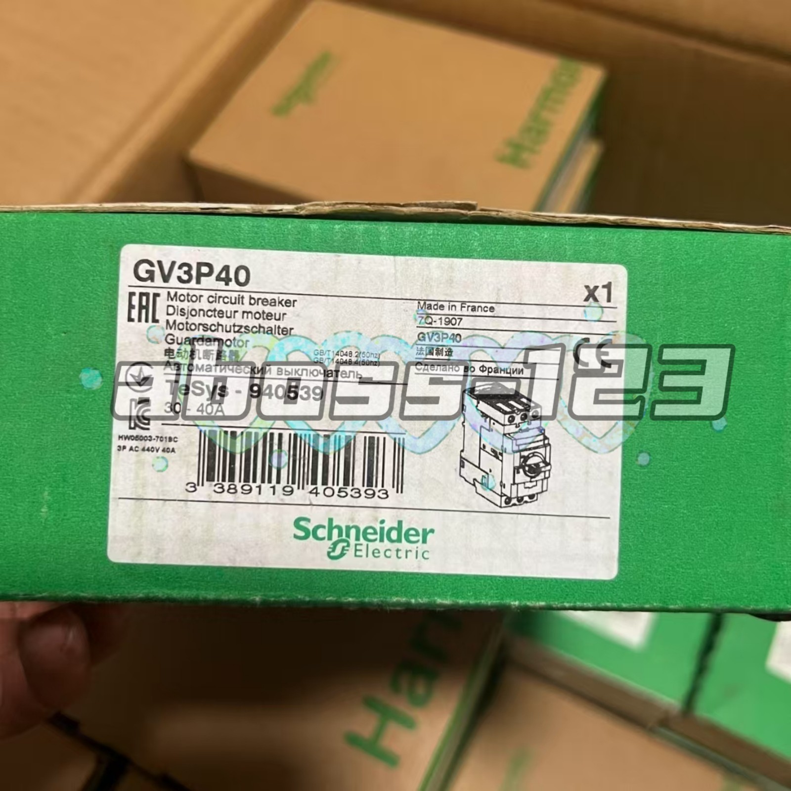 Schneider GV3P40 circuit breaker#1pcs New In Box