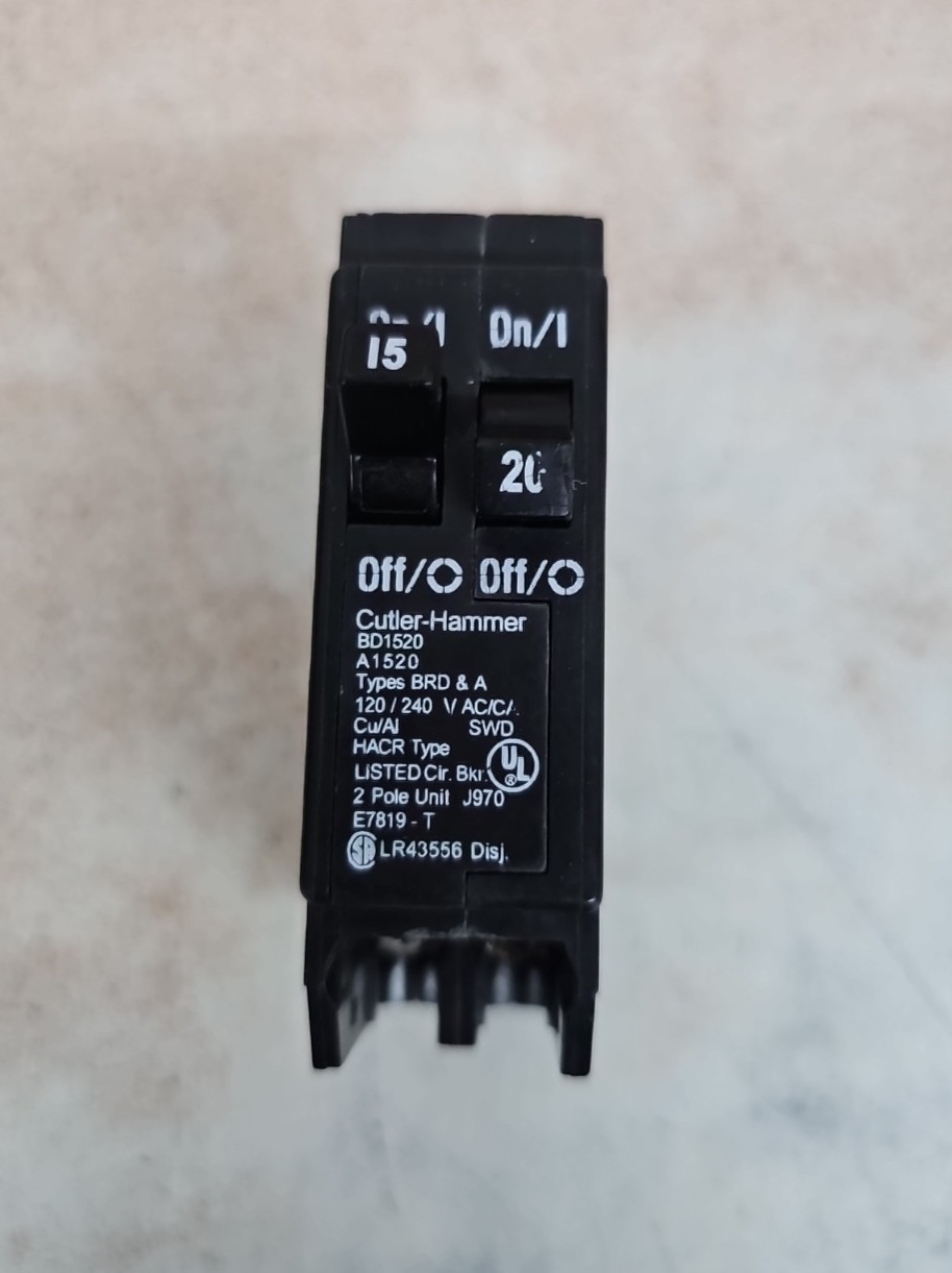 BD1520 A1520 Cutler-Hammer 20 Amp Circuit Breaker