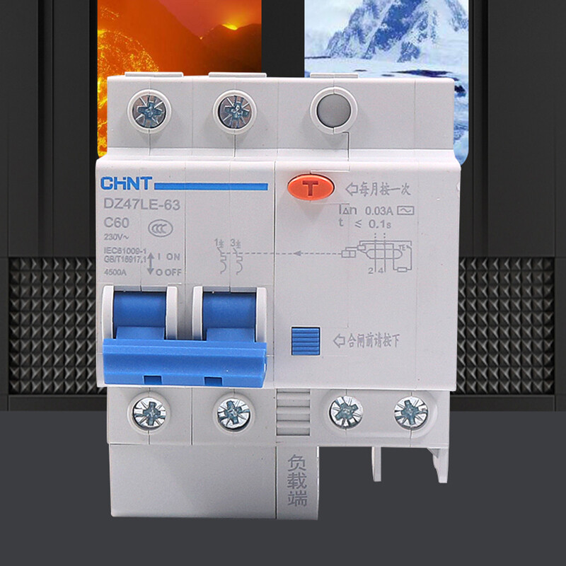1P+N 3P+N 2P 3P 4P Leakage Protection Circuit Breaker DZ47LE Series AC 10A-60AMP