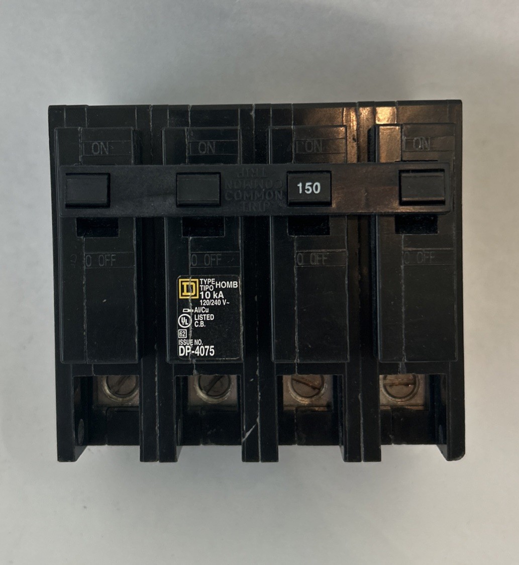 Square D HOM2150 150 Amp 2 Pole 120/240 V 50/60 Hz 10 kA Circuit Breaker