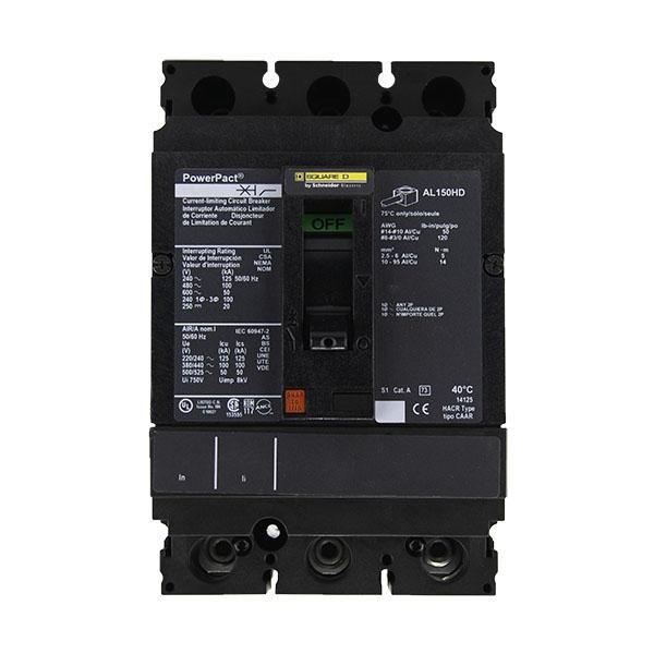 Square D HDM36050 50 Amp 3 Pole 600V Molded Case Breaker