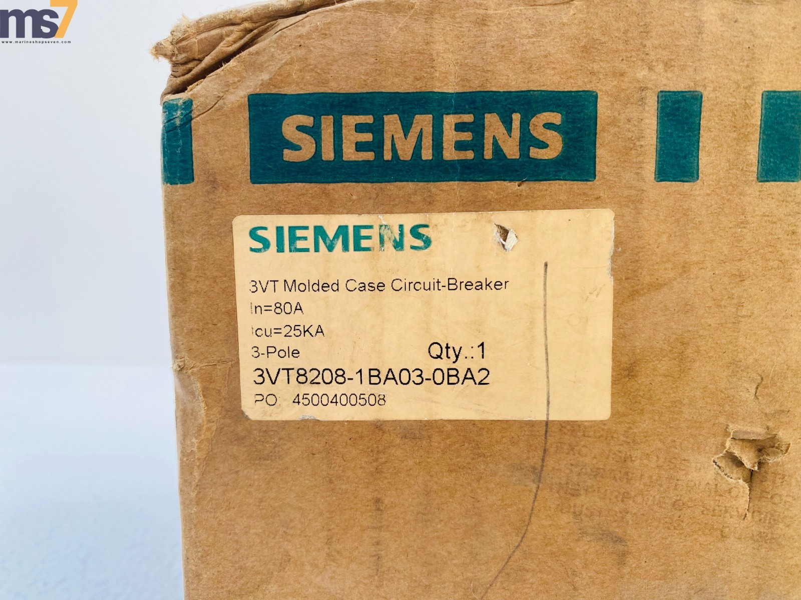 SIEMENS 3VT8208-1BA03-0BA2 VT160N 3VT MOLDED CASE CIRCUIT BREAKER 3P 80AMP #NEW