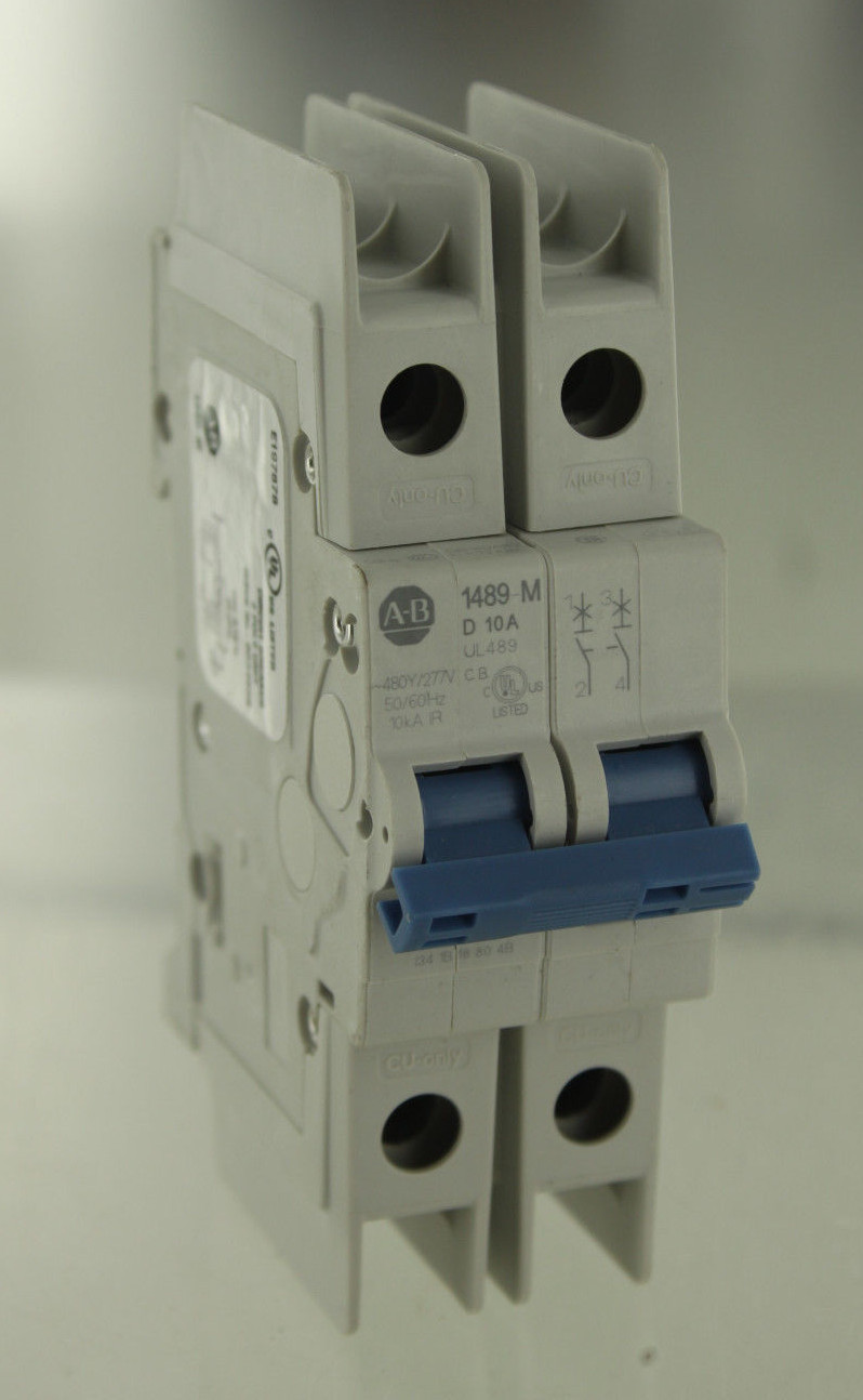 ALLEN BRADLEY AB 1489-M2D100 MINIATURE CIRCUIT BREAKER 10A 2P