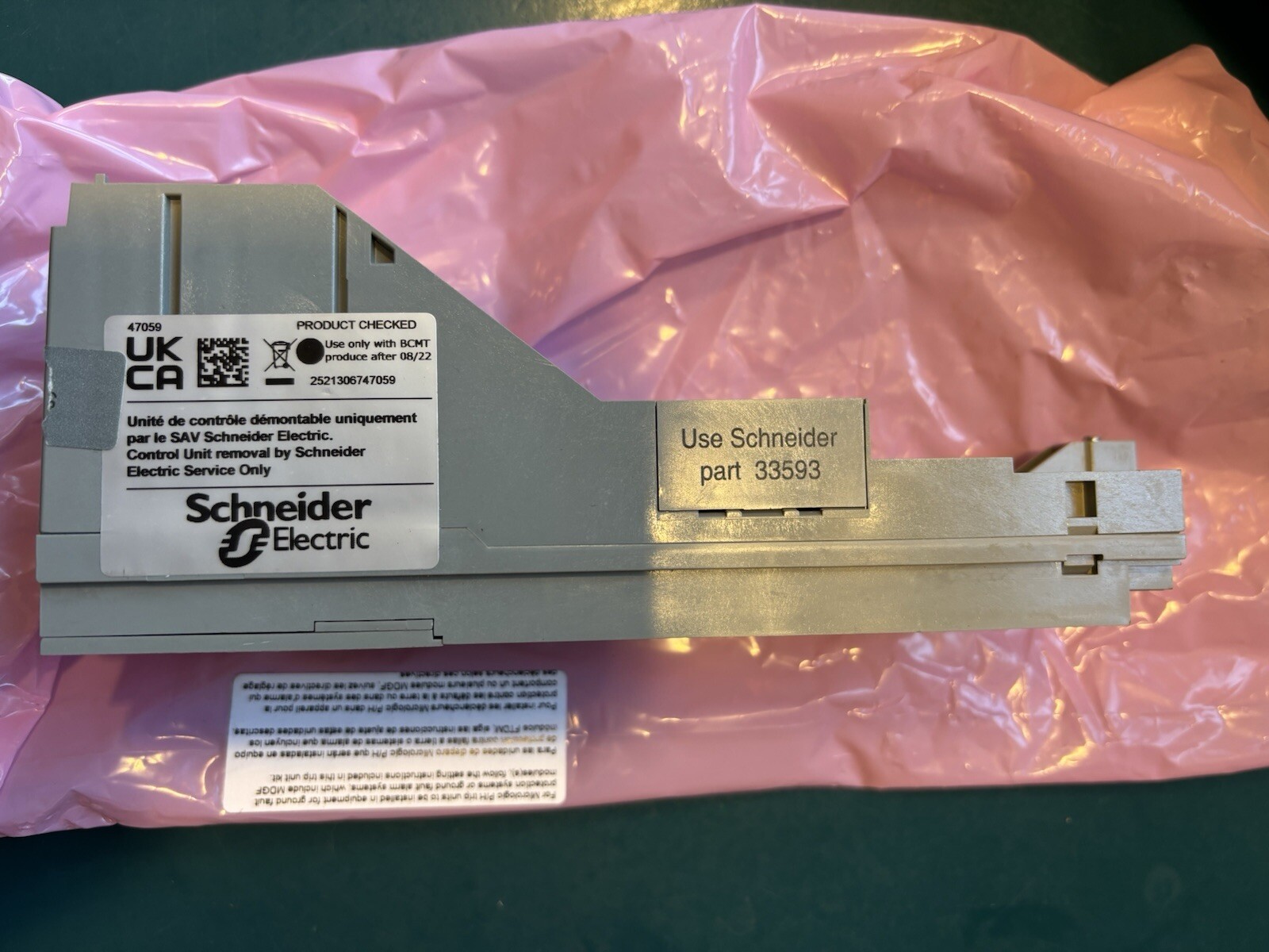 SCHNEIDER ELECTRIC /SQUAR D TRIP UNIT MICROLOGIC 6.0P ERMS SCHNEIDER 47059