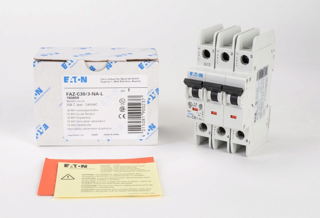 FREE SHIPPING BRAND NEW IN BOX EATON FAZ-C30-3-NA-L30 A 240 VAC VDC USA SELLER