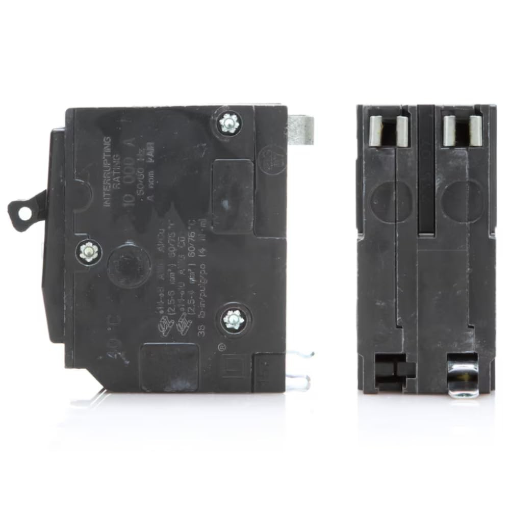 Genuine Square D QO220 QO 20 Amp Circuit Breaker Kit (1 Pack), 2-Pole, 20A, 120/