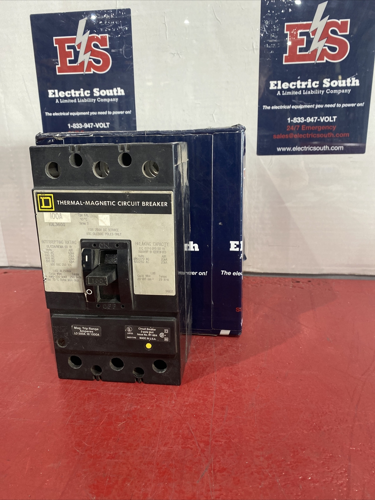 Square D Circuit Breaker KAL36100 100 Amp 600 Volt