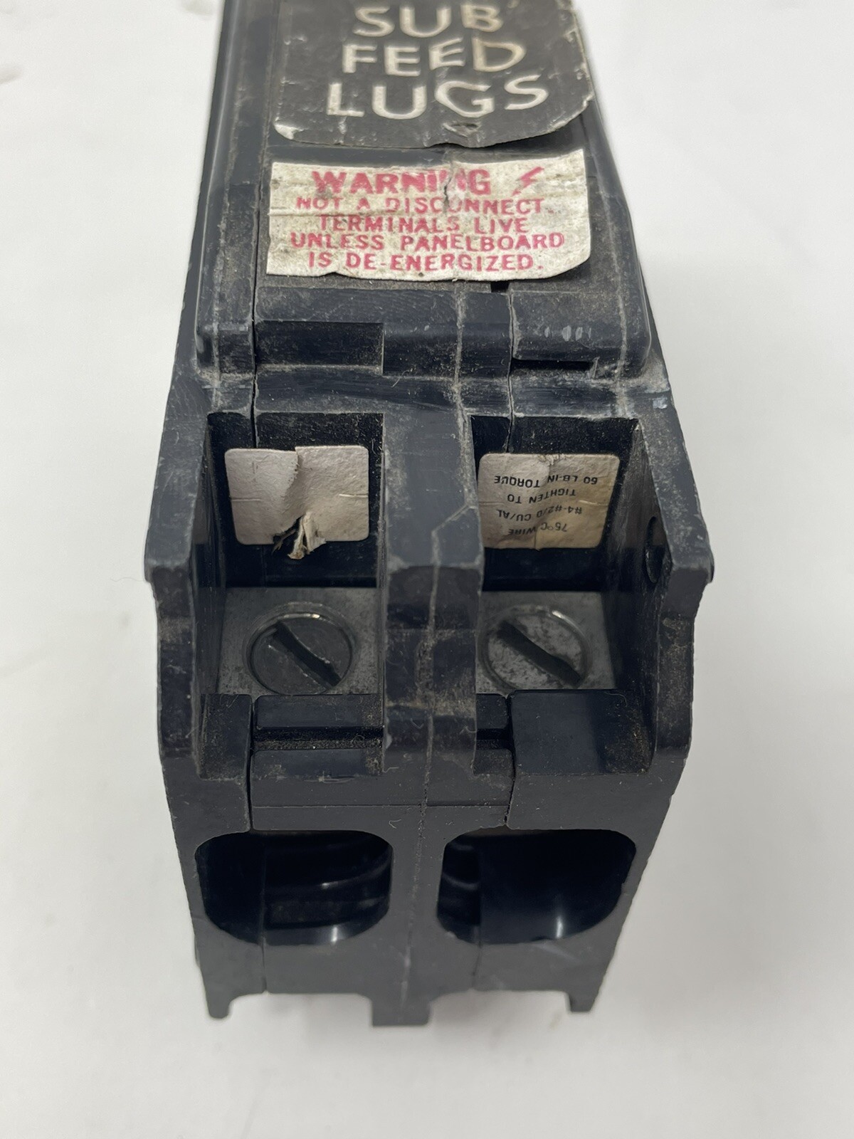 Square D QOB2125SL 2 Pole Sub Feed Lug 240vac 125amp