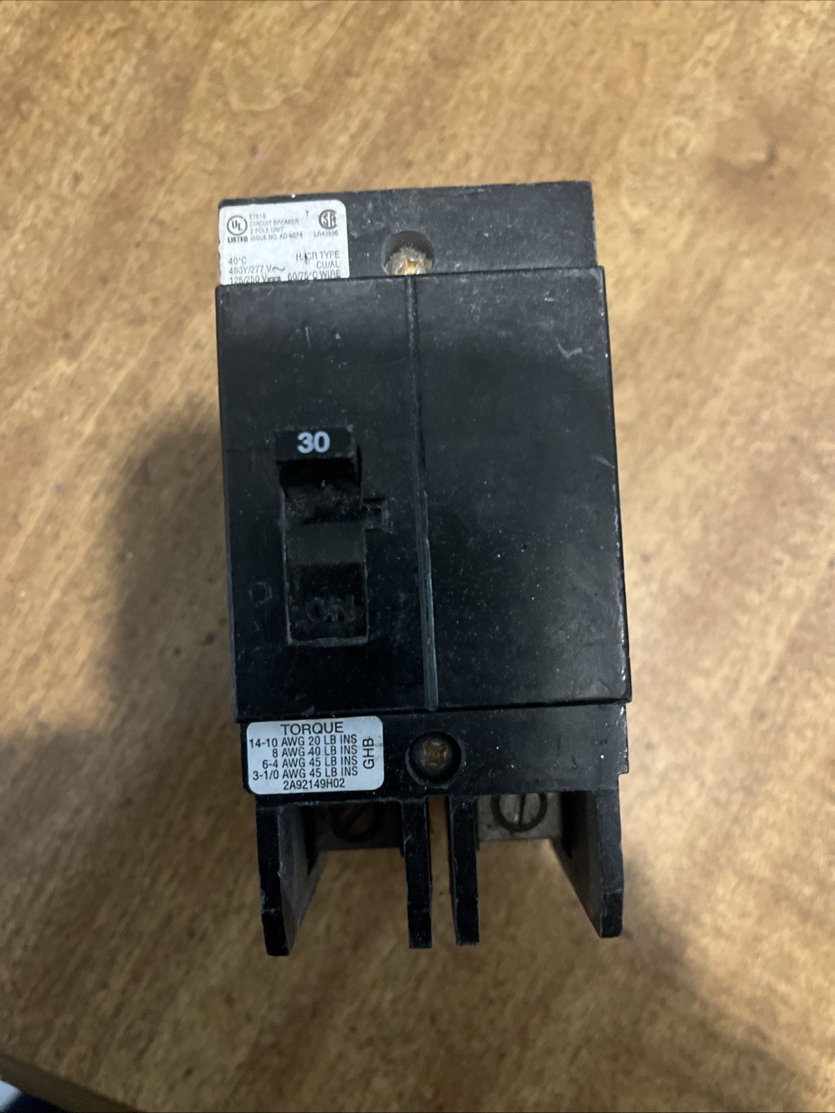 Eaton GHB2030 30A Molded Case Circuit Breaker see pics