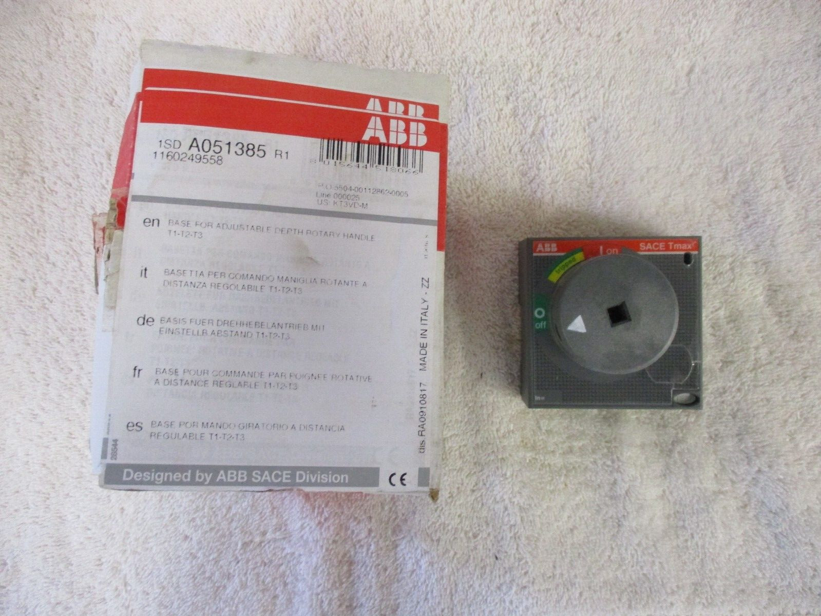 NIB ABB Sideburn for Adjustable Depth Rotary Handle 1SD A051385 R1