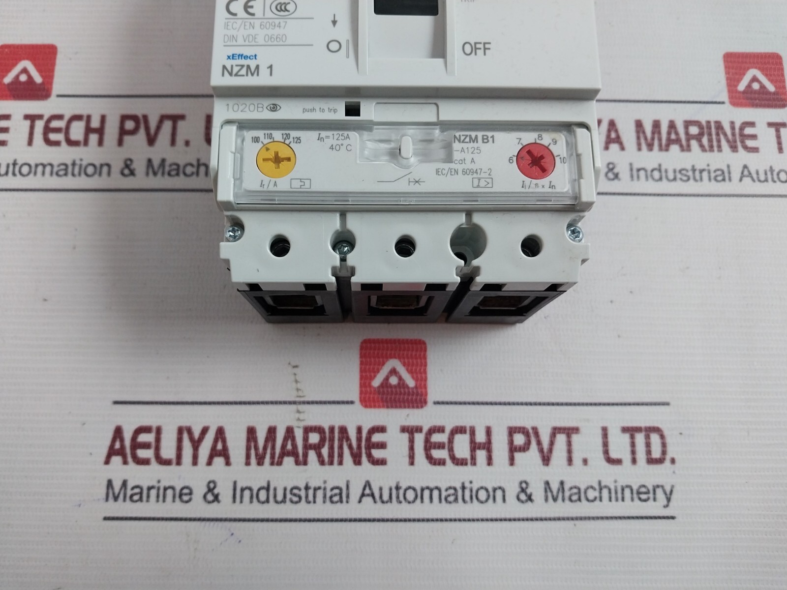 EATON NZMB1-A125 Molded Case Circuit Breaker 690V 440VAC 1020B