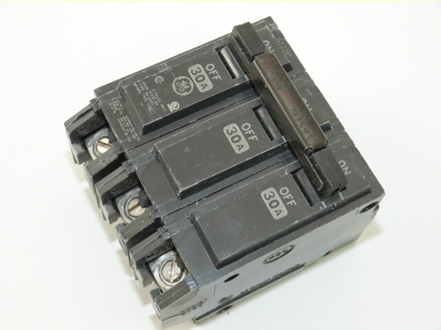 General Electric THQL32030 3p 30a 240v Circuit Breaker NEW 1-yr Warranty