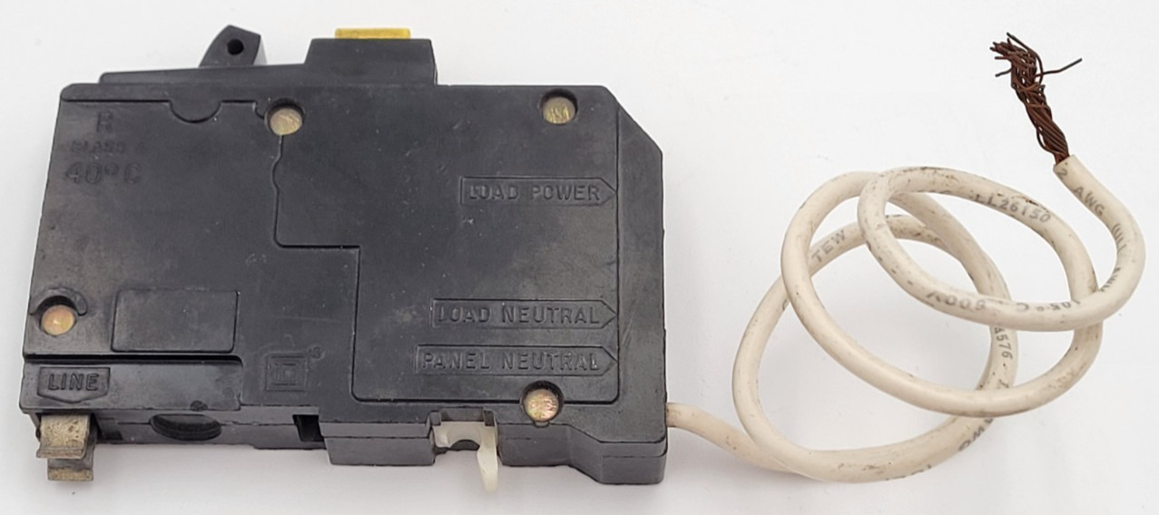 Square D QO 20 A 1-Pole Ground Fault Circuit Breaker QO120GFI Large Test Button