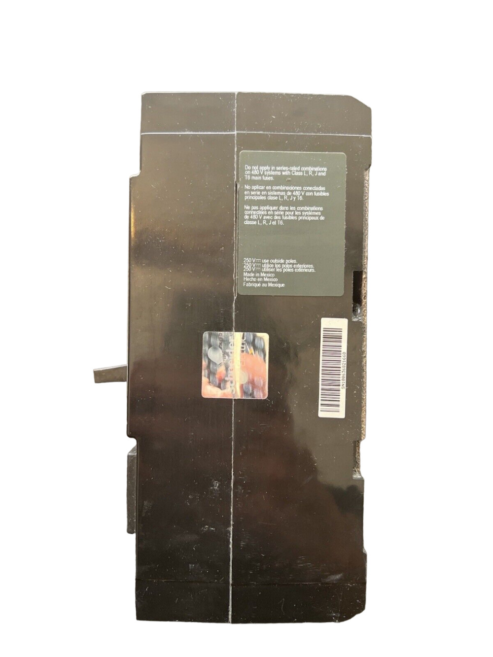 KAL36100 – Square D 100A 600V 3P KAL Frame Molded Case Circuit Breaker, Feed-Thr
