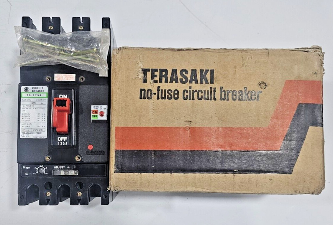 Terasaki TG-225B CIRCUIT BREAKER 125 AMPS 3 POLE 600V 50KA