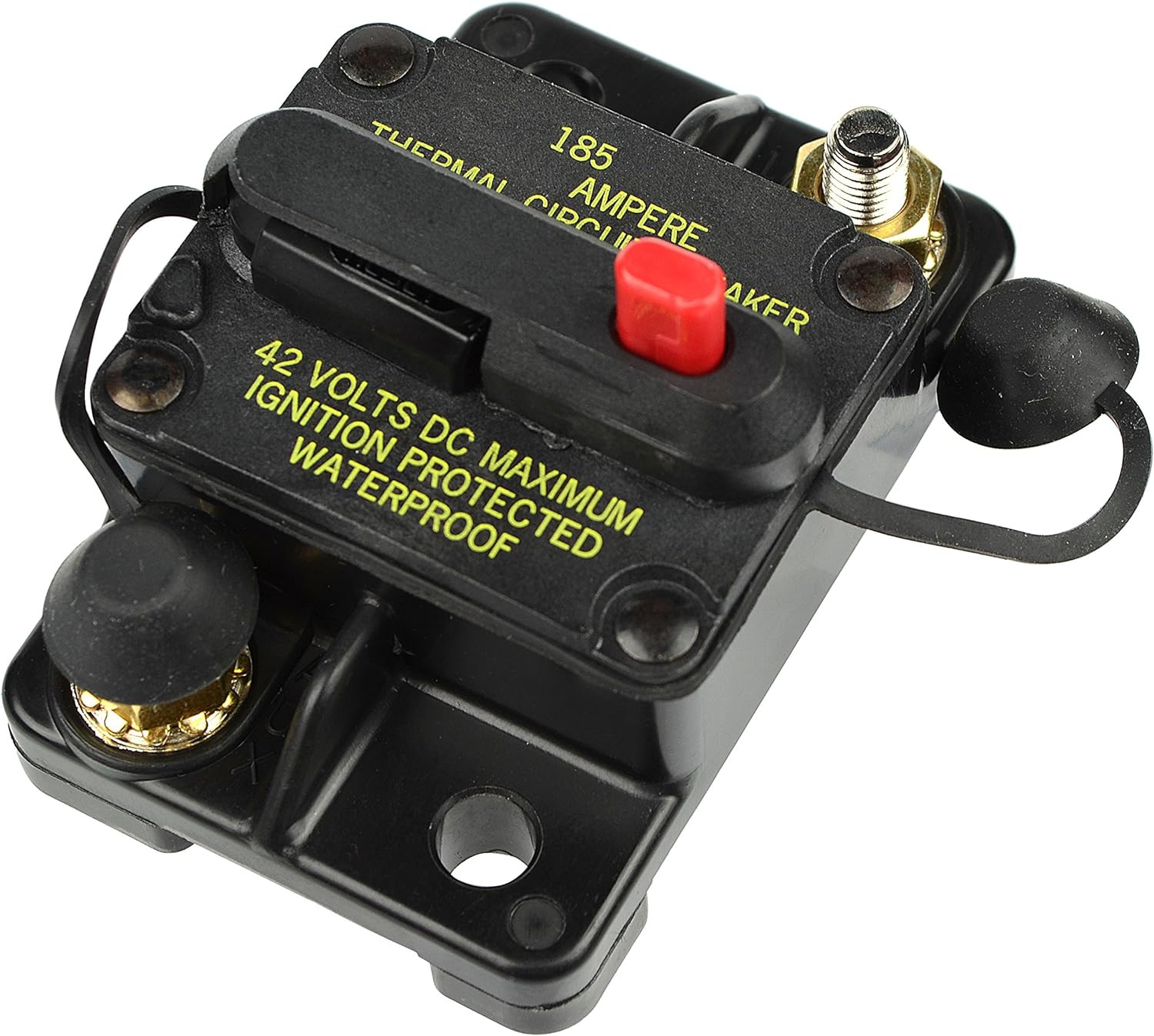 CB185-50 CB185 Series Automotive Circuit Breaker (Plug in Mounting, 50 Amps, Bla