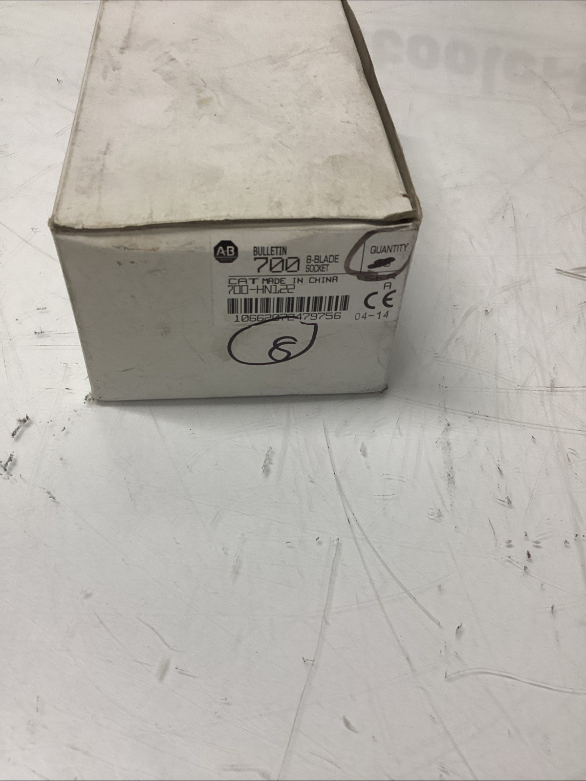 Allen Bradley 700-HN122 SER. A, 8 Blade Relay Sockets (Lot of 10) R-626