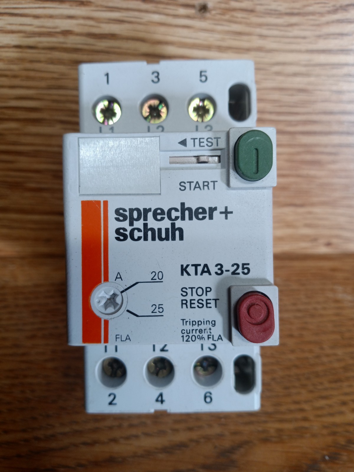 *NEW IN BOX* sprecher+schuh [KTA3-25-25A] 20-25A circuit breaker
