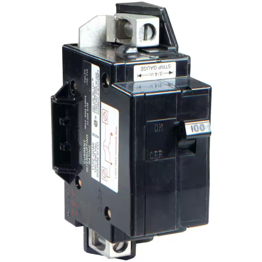 QO 100-Amp 22K AIR QOM1 Frame Size Main Breaker for QO or Homeline 125 or 100-Am