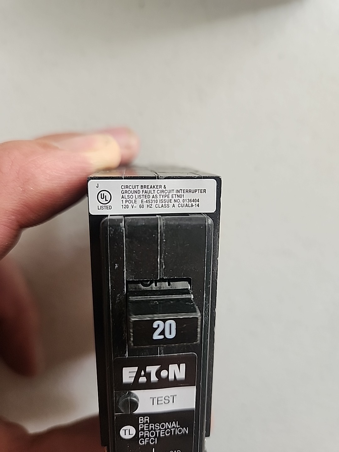 NOS LOT OF 2 – Eaton BRP120GF GFCI Circuit Breaker