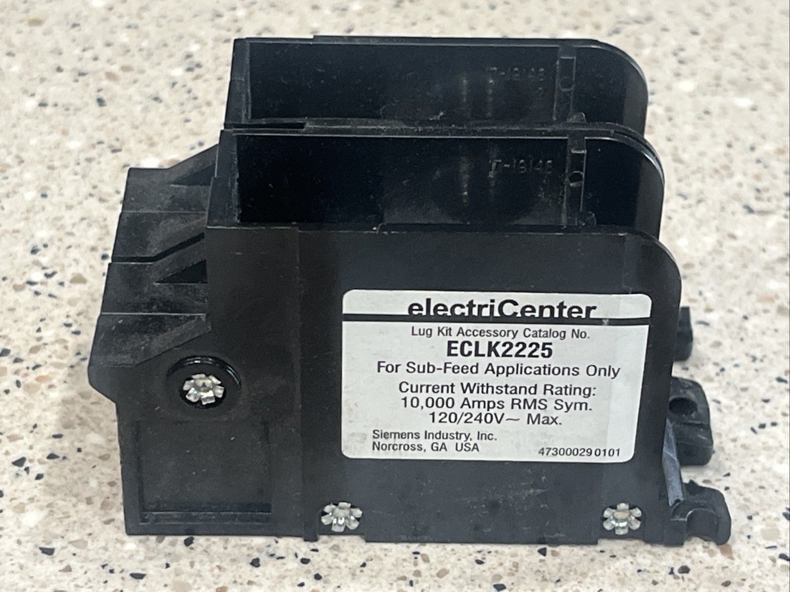 Siemens ECLK2225 / EATON BRPSF225 2 Pole Lug Kit SUBFEED LUG KIT *US SELLER NEW*