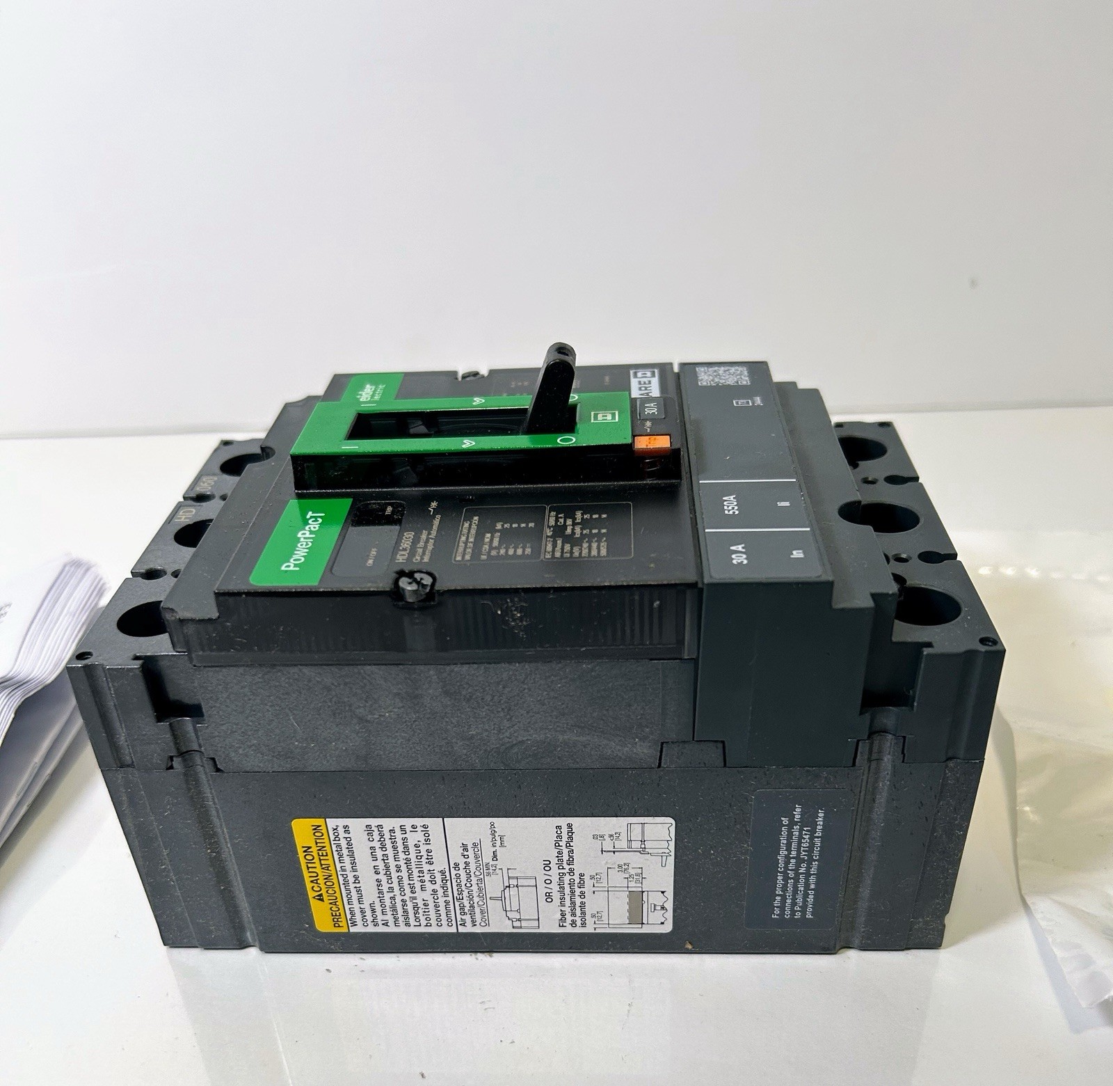 Square D/PowerPacT HD 060 Cat # HDL36030 3 Poles Circuit Breaker ( 30AMPs )