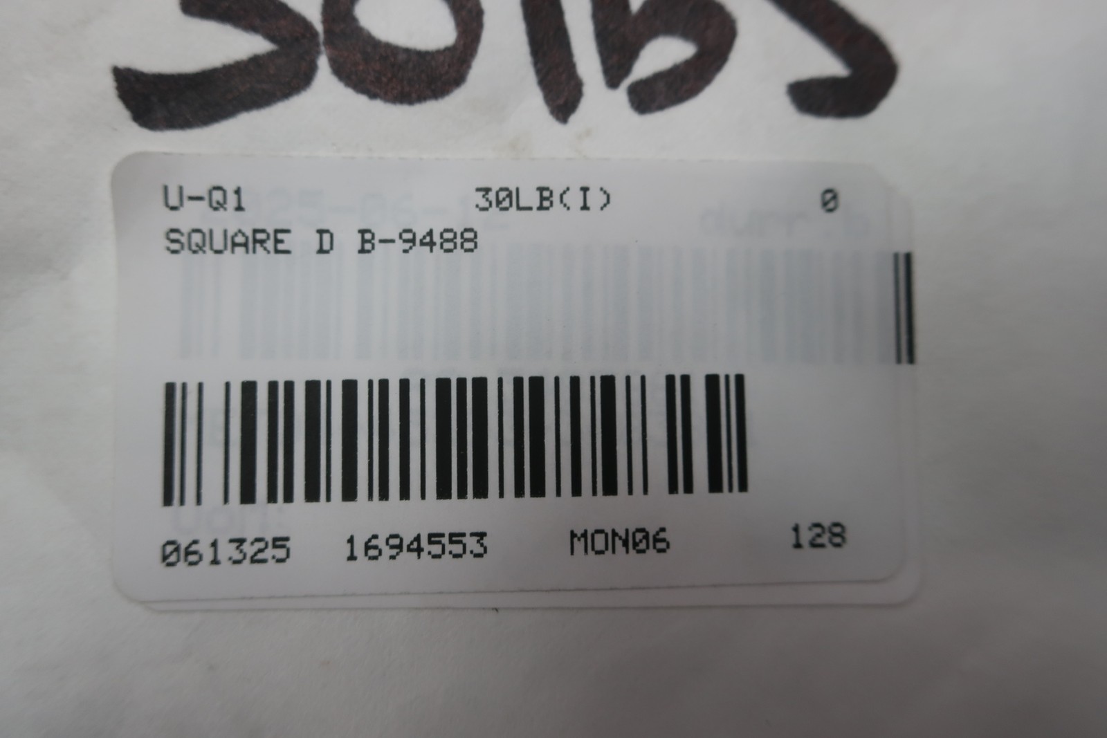 Square D Type Qo Loadcenter With Qom2125vh Main Breaker