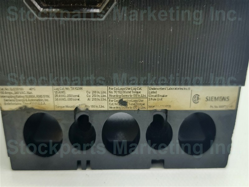 Siemens QJ23B150 Circuit Breaker 3 Pole 150A 30 Days Warranty Fast Shipping!!!