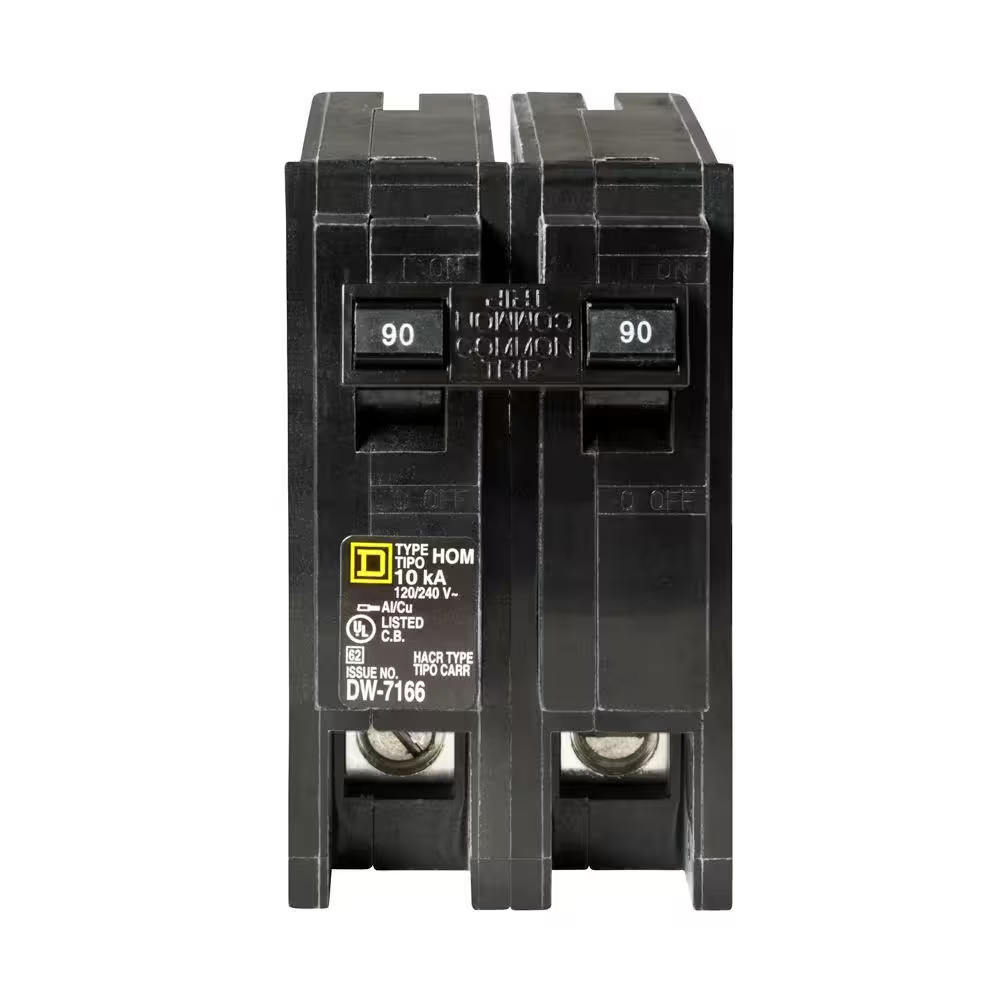 Homeline 90-Amp 2-Pole Circuit Breaker (HOM290CP)
