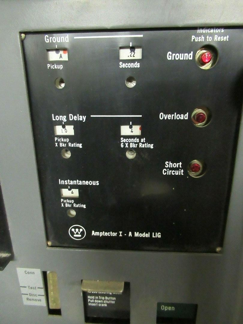 WESTINGHOUSE DS-416 1200 AMP LOW VOLTAGE BREAKER AMPTECTOR I – A MODEL: LIG