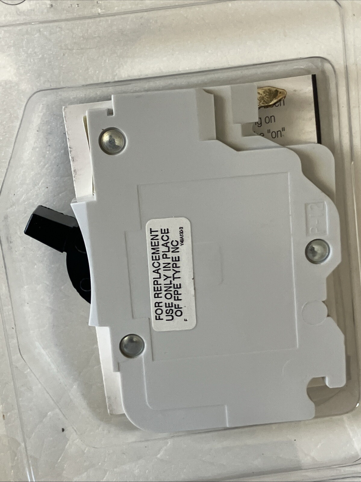Federal Pacific / Pioneer Thin 15 Amp 1/2 in. 1-Pole Stab-Lock White NEW!!
